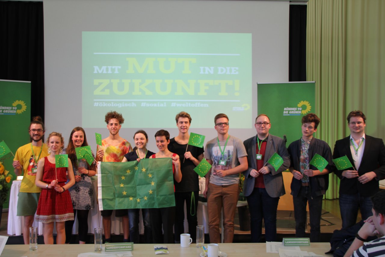 Grüne Jugend Brandenburg mit Ska Keller. ©Bündnis 90/Die Grünen Brandenburg