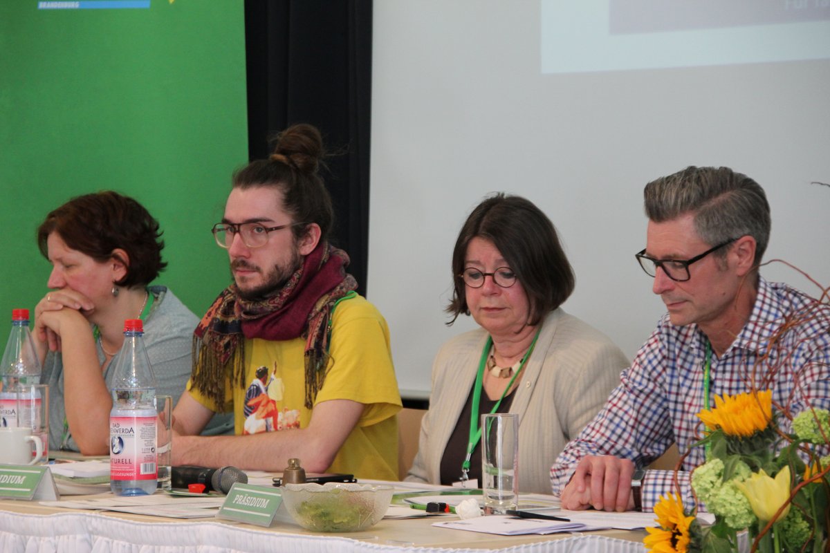 Unser Präsidium. ©Bündnis 90/Die Grünen Brandenburg
